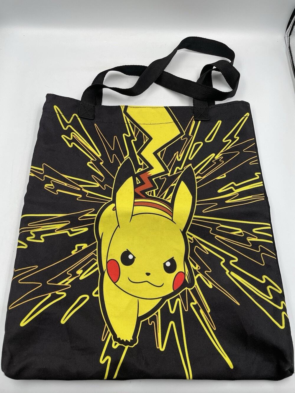 2015 Official Pokémon Pikachu Black and Yellow Shoulder Bag EUC